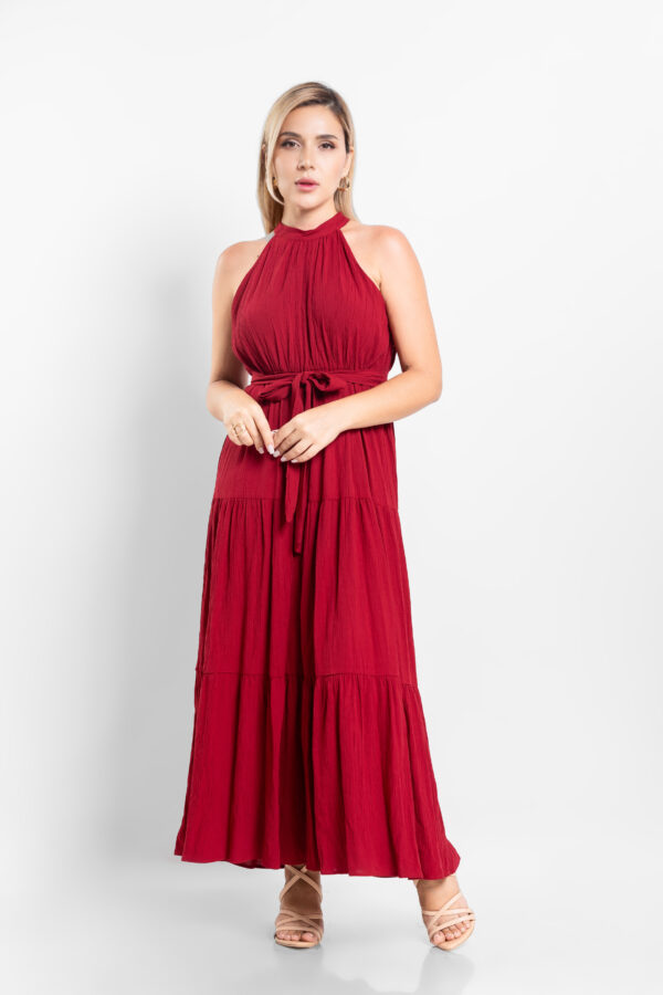 Grace Maxi – Wine Red